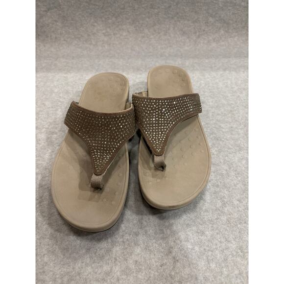 Vionic Pacific Naples Women's Size 11 Embellished Platform Sandals Flip Flops - Picture 2 of 10